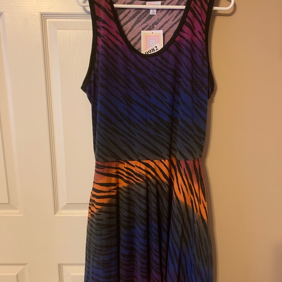 LuLaRoe Dresses & Skirts - NWT LuLaRoe XL Nicki dress!  Rainbow, hard to find
